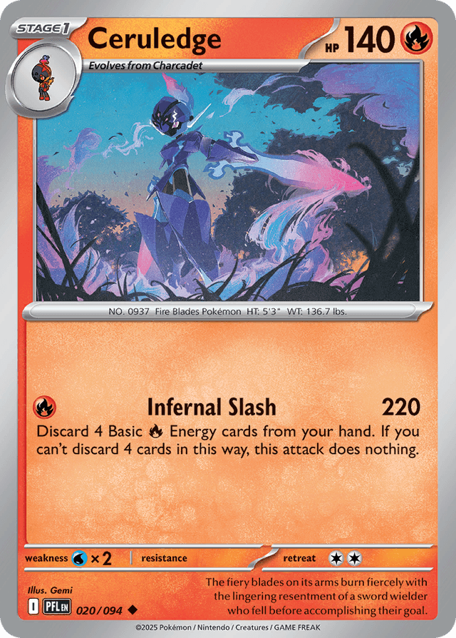 Ceruledge — Phantasmal Flames #20