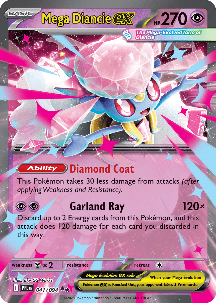 Mega Diancie ex — Phantasmal Flames #41