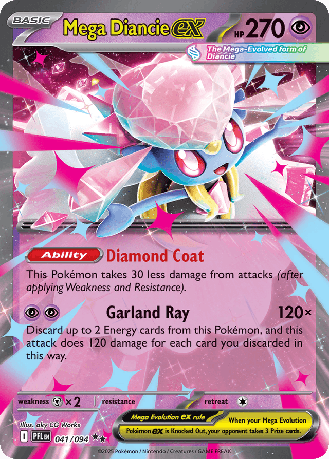 Mega Diancie ex — Phantasmal Flames #41