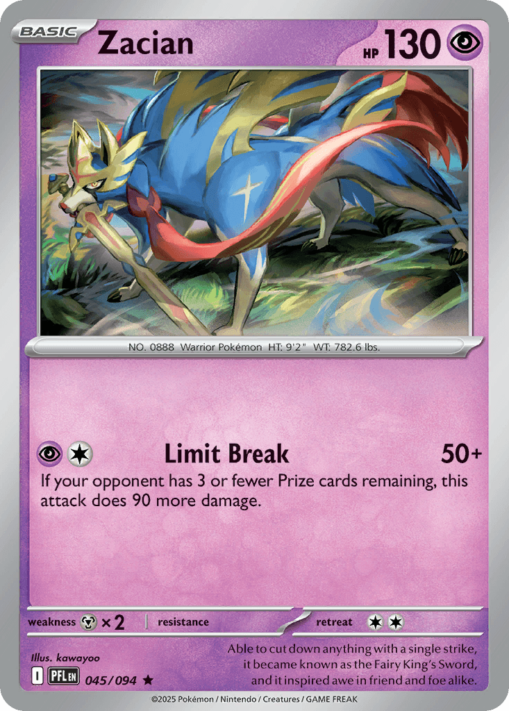 Zacian — Phantasmal Flames #45