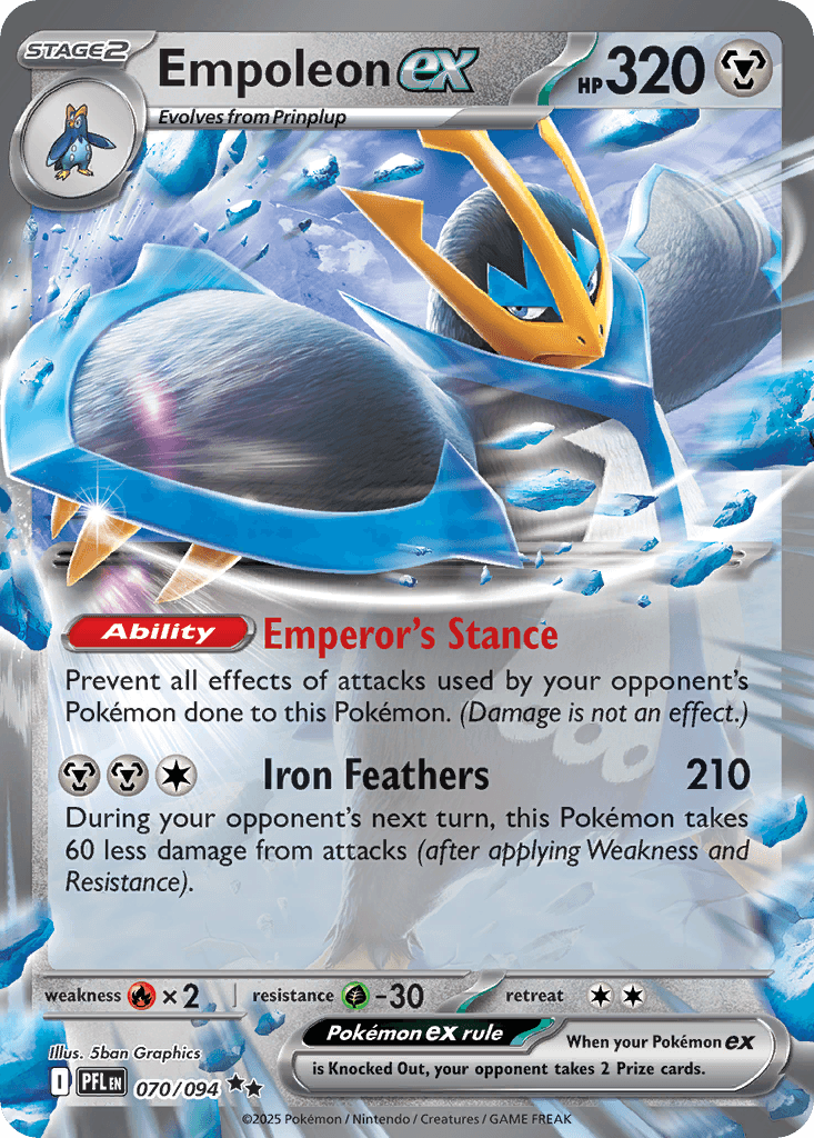 Empoleon ex — Phantasmal Flames #70