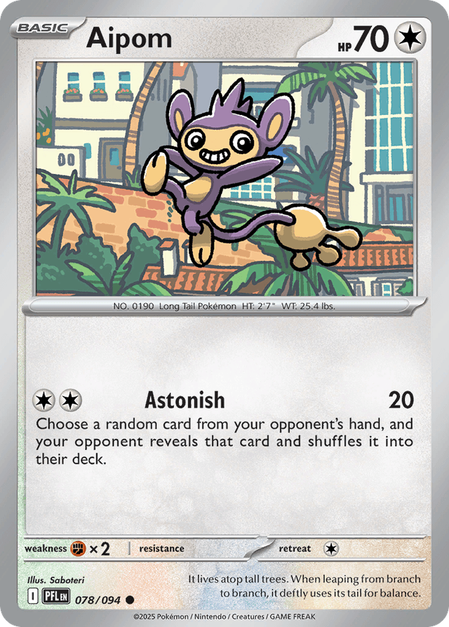 Aipom — Phantasmal Flames #78