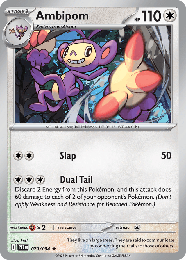 Ambipom — Phantasmal Flames #79