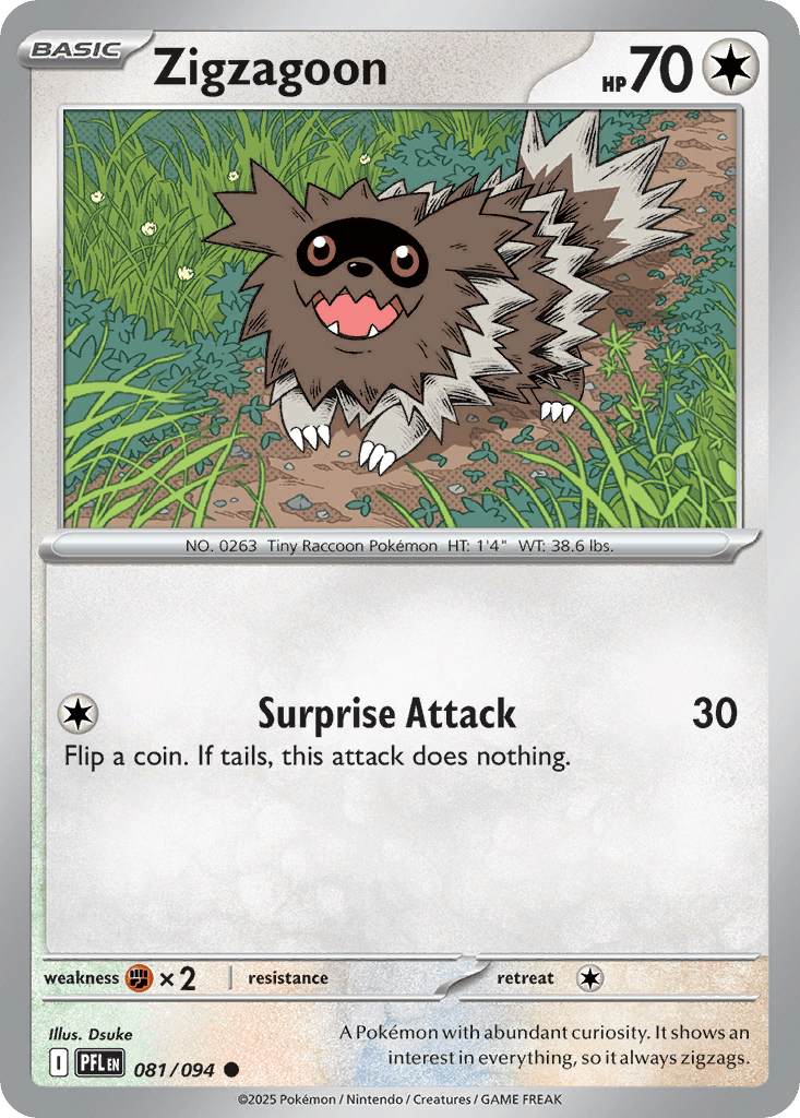 Zigzagoon — Phantasmal Flames #81