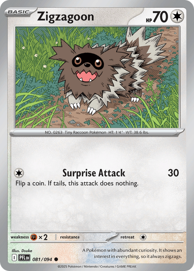 Zigzagoon — Phantasmal Flames #81