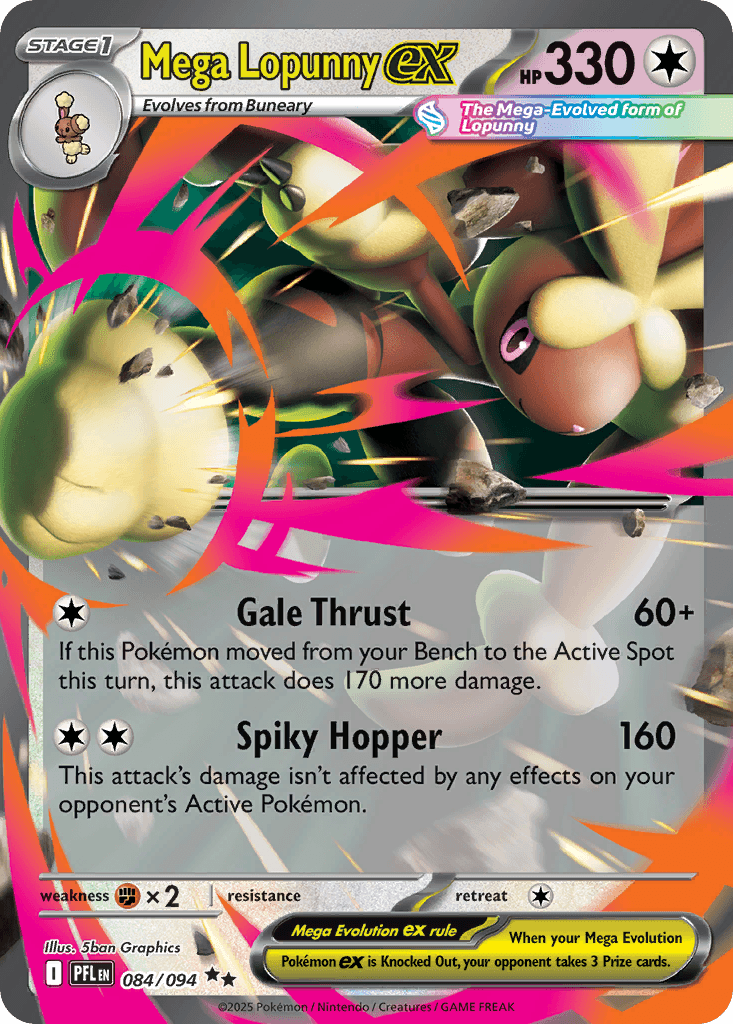Mega Lopunny ex — Phantasmal Flames #84