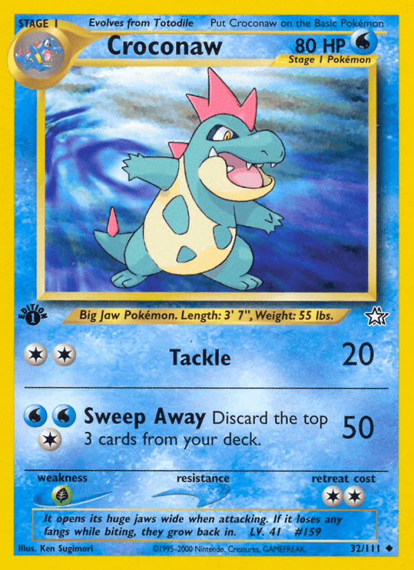 Croconaw — Neo Genesis #32