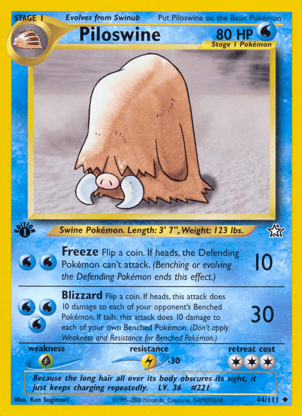 Piloswine — Neo Genesis #44
