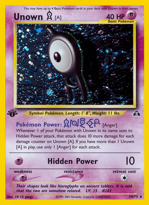 Unown [A] — Neo Discovery #14