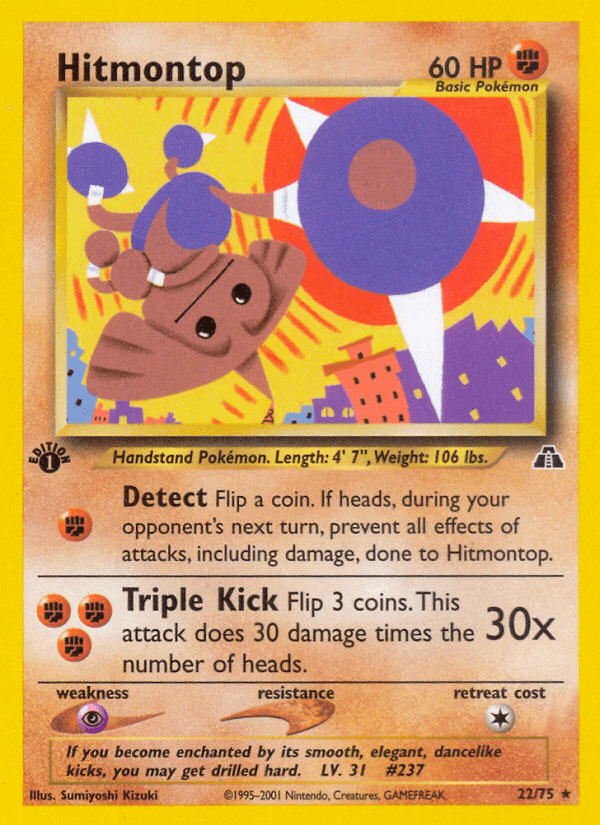 Hitmontop — Neo Discovery #22