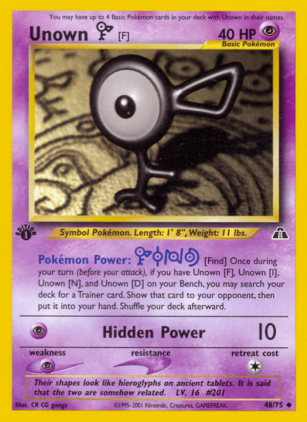 Unown [F] — Neo Discovery #48