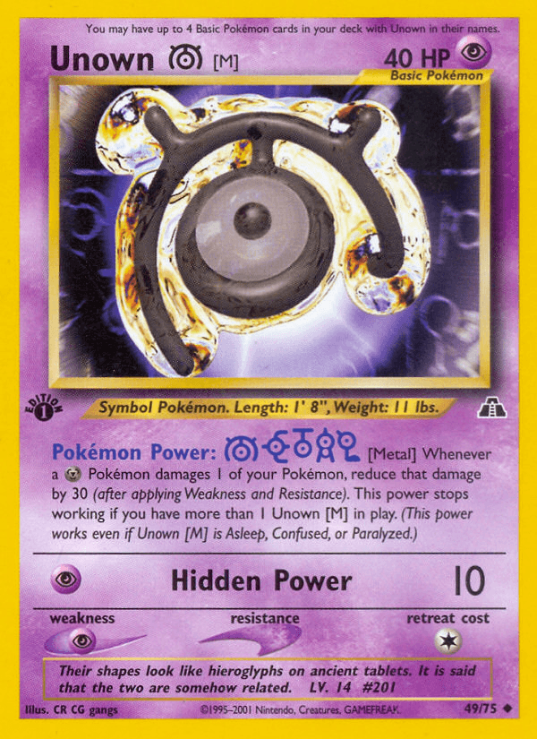 Unown [M] — Neo Discovery #49