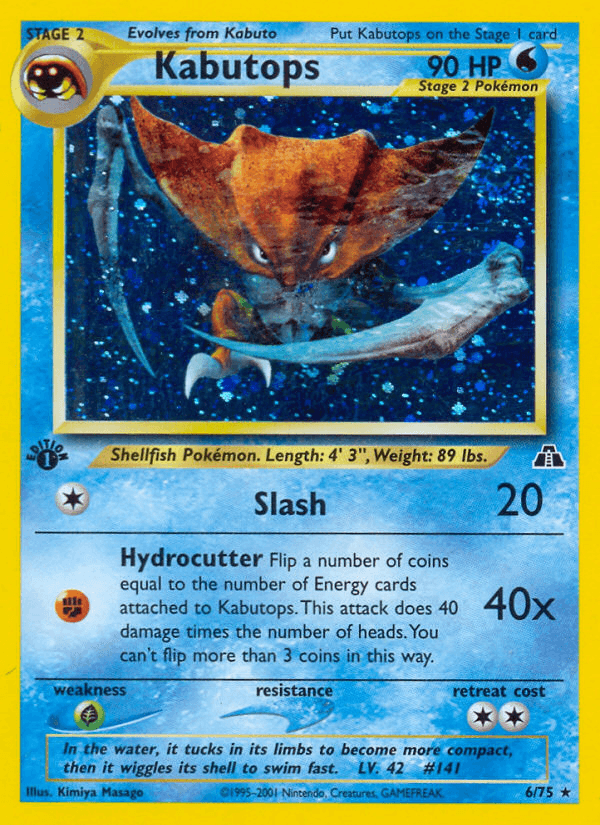 Kabutops — Neo Discovery #6