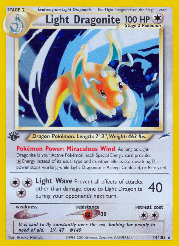 Light Dragonite — Neo Destiny #14