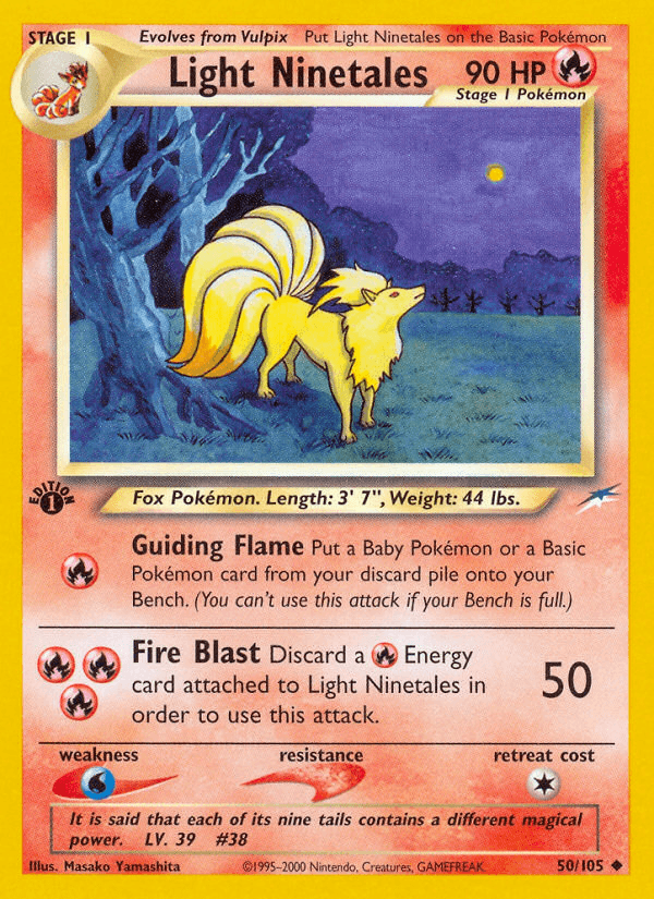 Light Ninetales — Neo Destiny #50