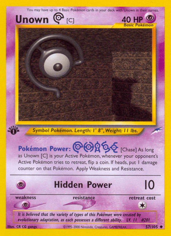 Unown [C] — Neo Destiny #57