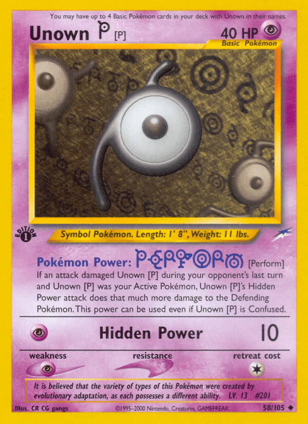 Unown [P] — Neo Destiny #58