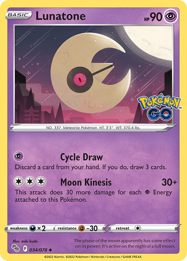 Lunatone — Pokémon GO #34