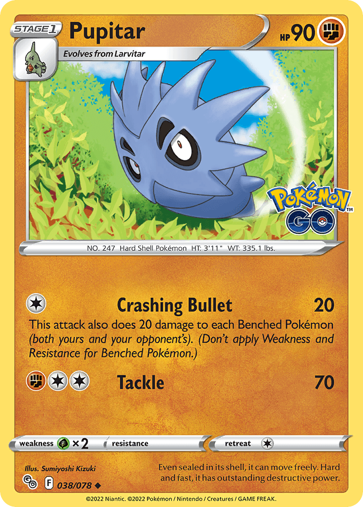Pupitar — Pokémon GO #38