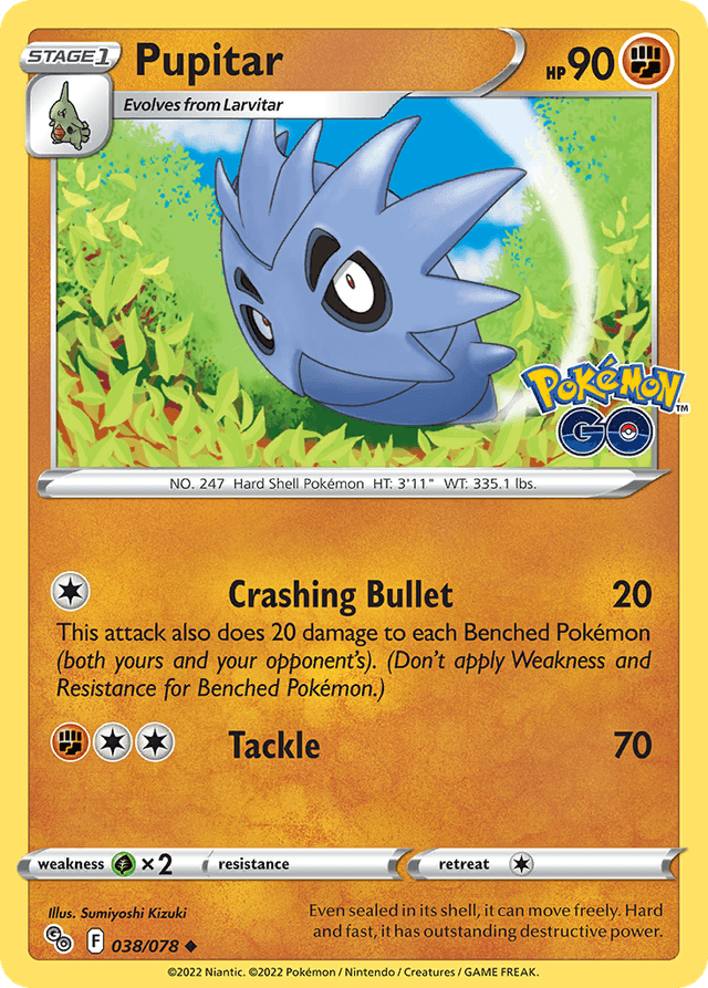 Pupitar — Pokémon GO #38