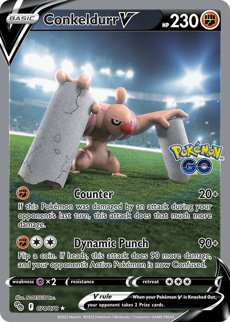Conkeldurr V — Pokémon GO #74
