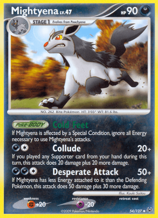 Mightyena — Platinum #54