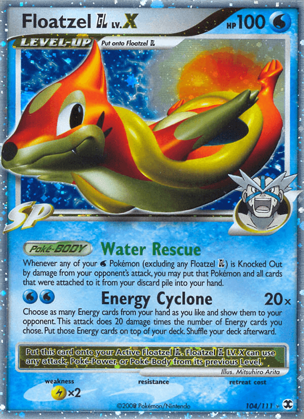 Floatzel GL LV.X — Rising Rivals #104
