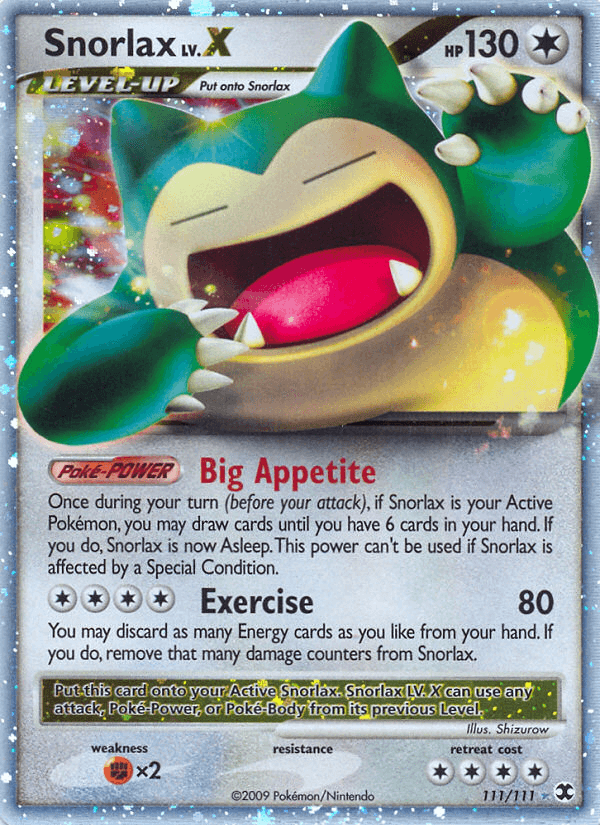 Snorlax LV.X — Rising Rivals #111