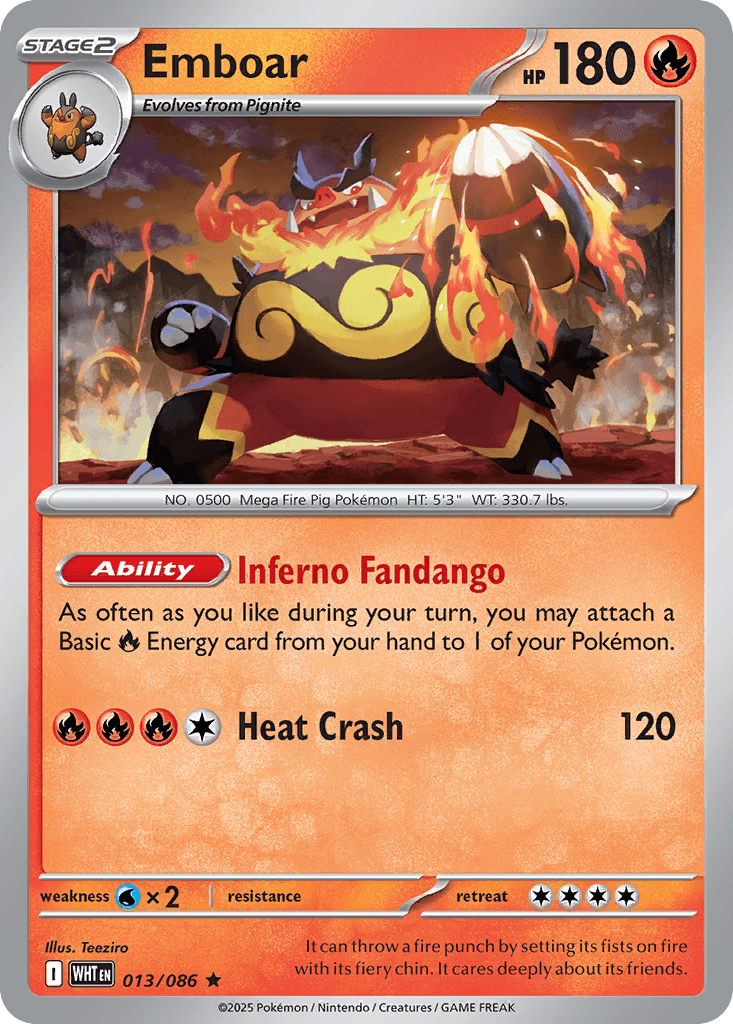 Emboar — White Flare #13