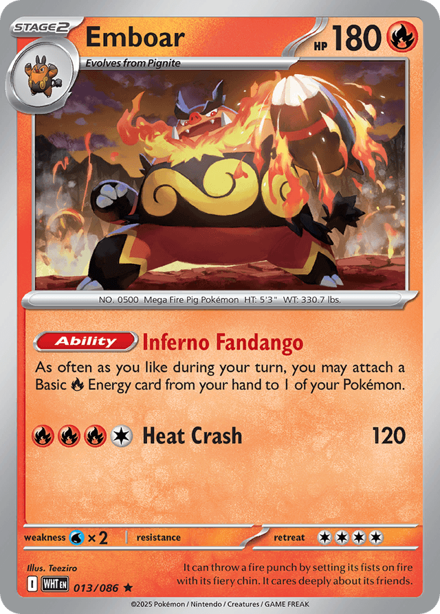 Emboar — White Flare #13