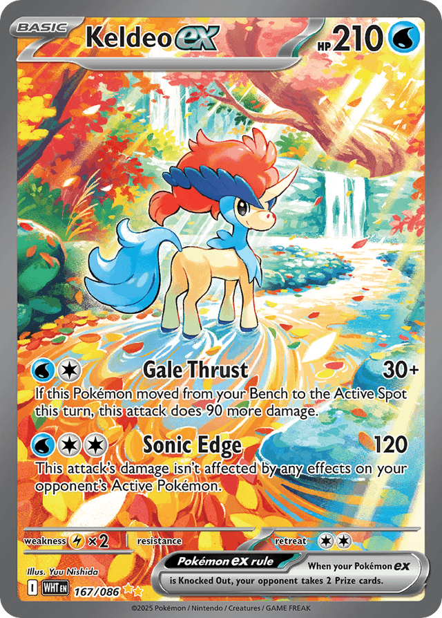 Keldeo ex — White Flare #167
