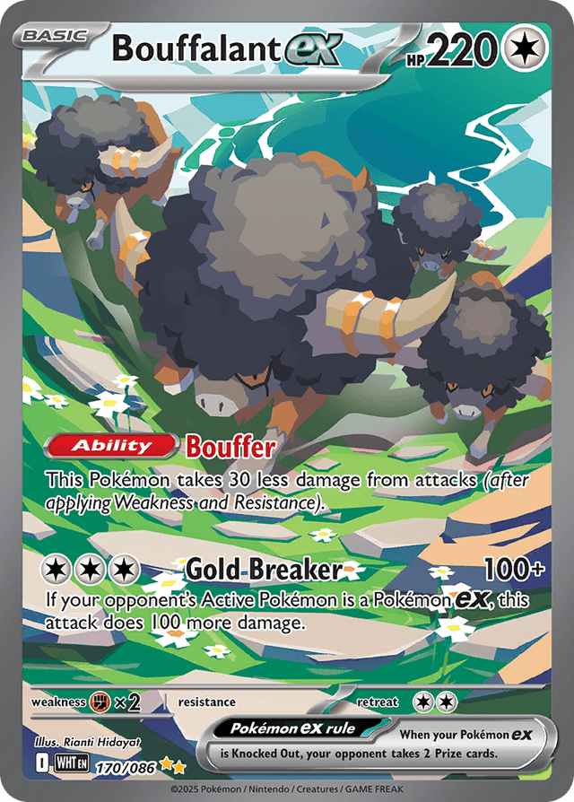 Bouffalant ex — White Flare #170