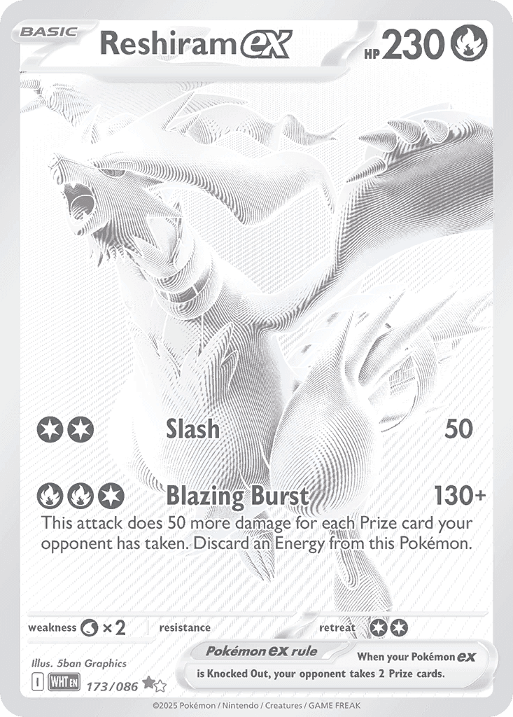 Reshiram ex — White Flare #173