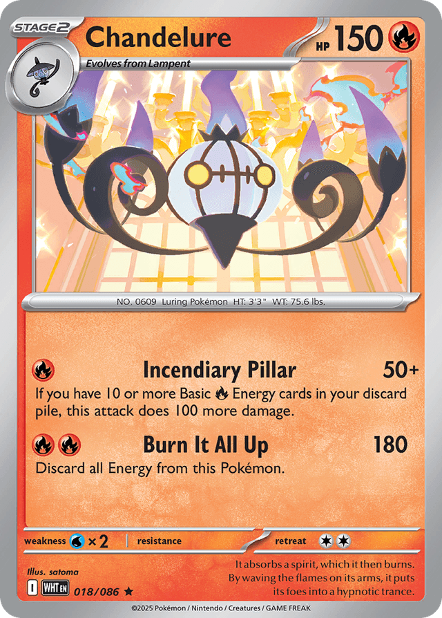 Chandelure — White Flare #18