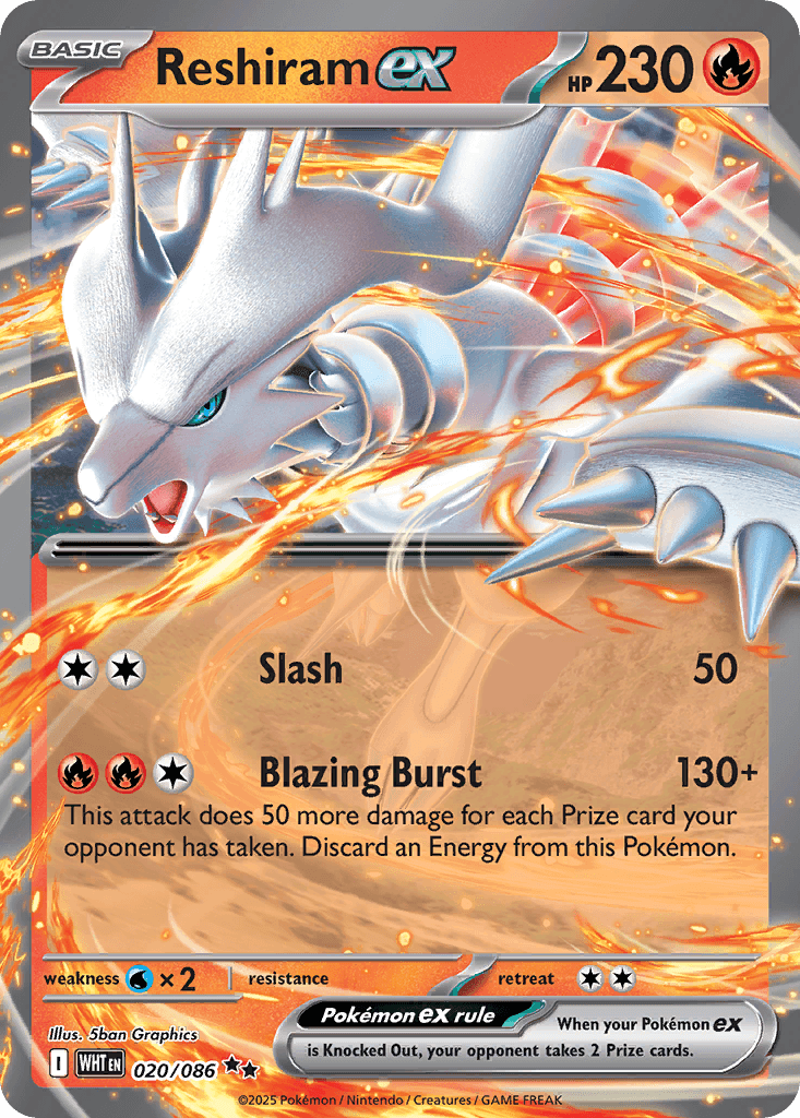 Reshiram ex — White Flare #20
