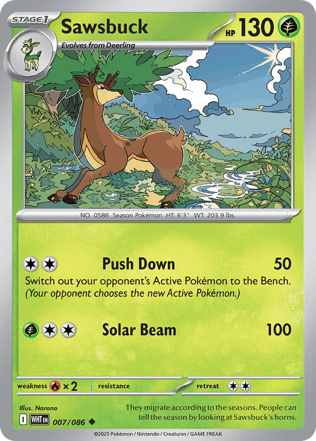 Sawsbuck — White Flare #7