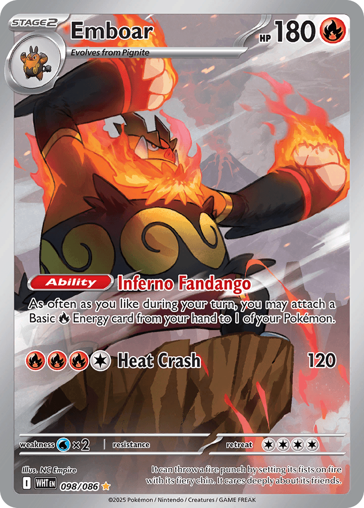 Emboar — White Flare #98