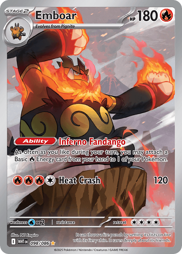 Emboar — White Flare #98