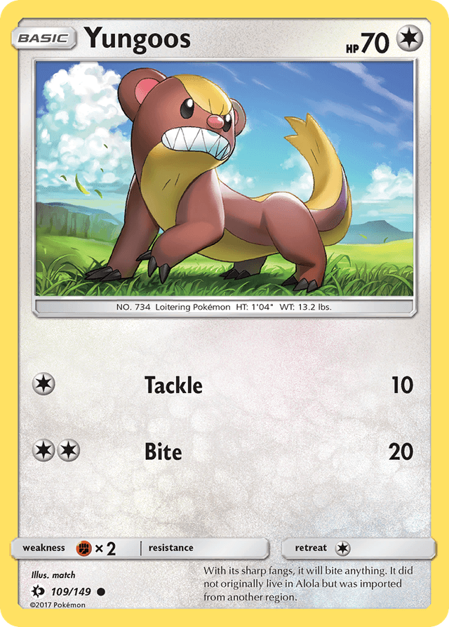 Yungoos — Sun & Moon #109