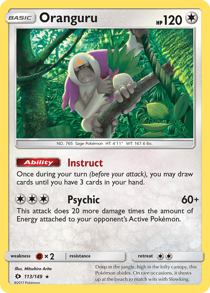 Oranguru — Sun & Moon #113