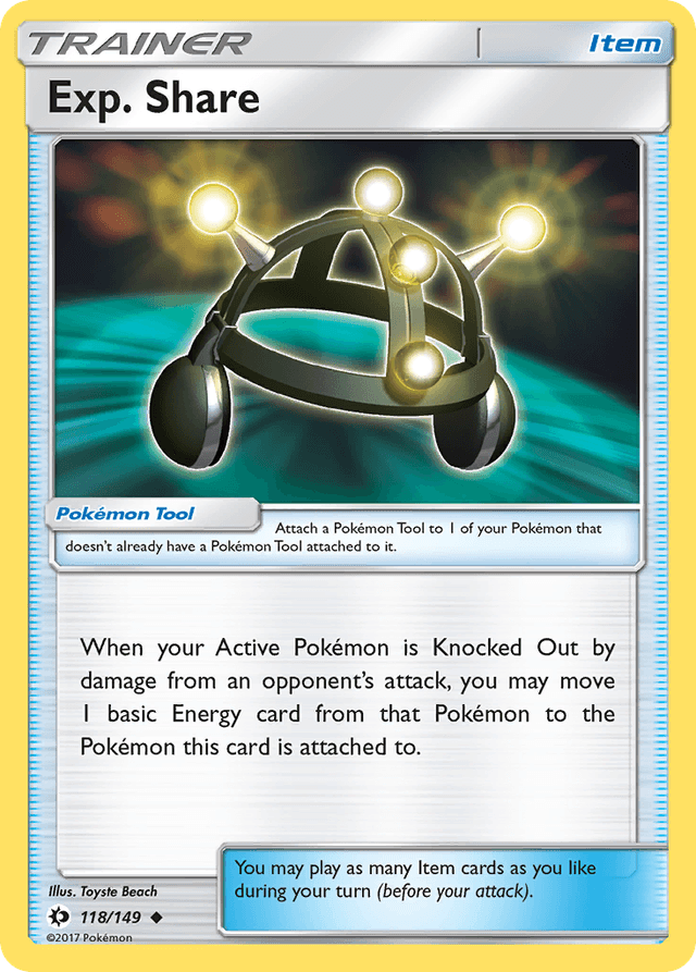 Exp. Share — Sun & Moon #118