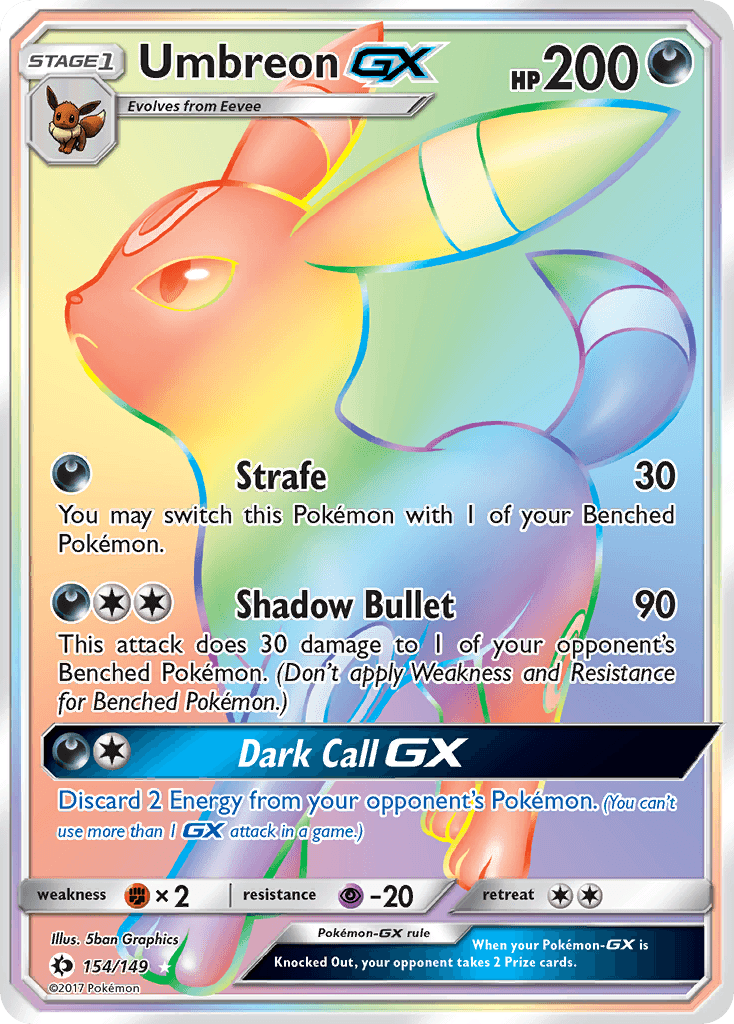 Umbreon-GX — Sun & Moon #154
