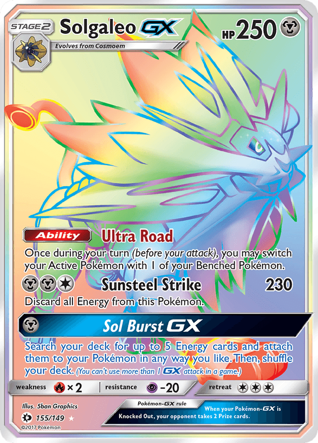 Solgaleo-GX — Sun & Moon #155