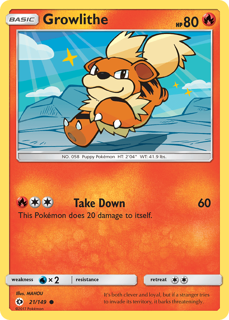 Growlithe — Sun & Moon #21