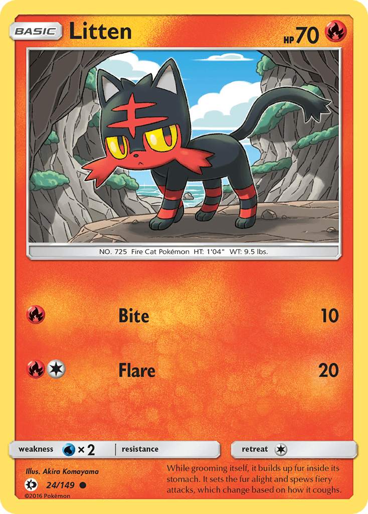 Litten — Sun & Moon #24