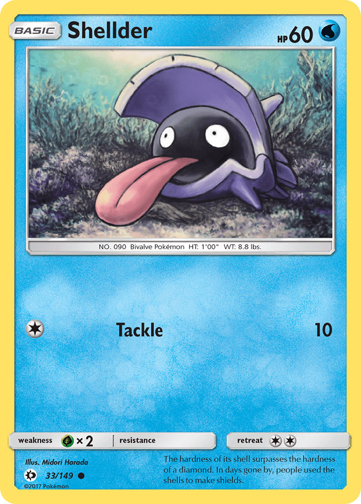 Shellder — Sun & Moon #33