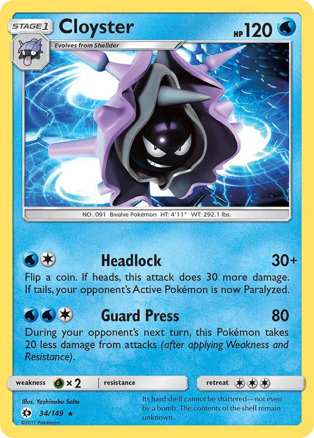 Cloyster — Sun & Moon #34
