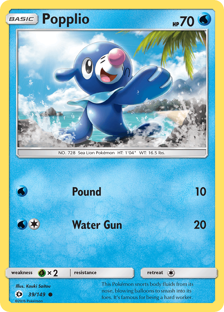 Popplio — Sun & Moon #39