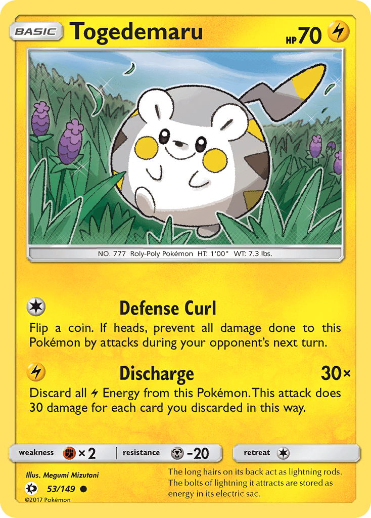 Togedemaru — Sun & Moon #53
