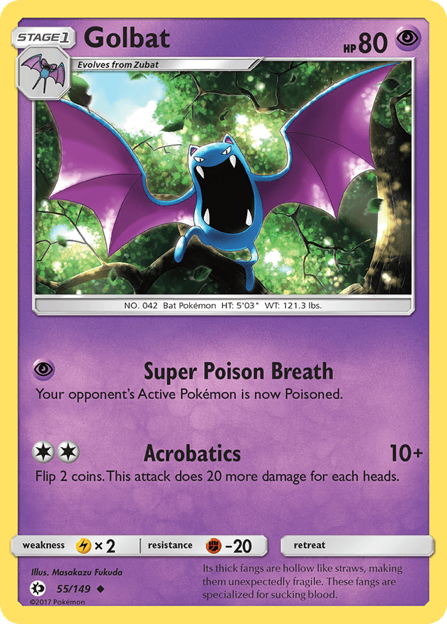 Golbat — Sun & Moon #55